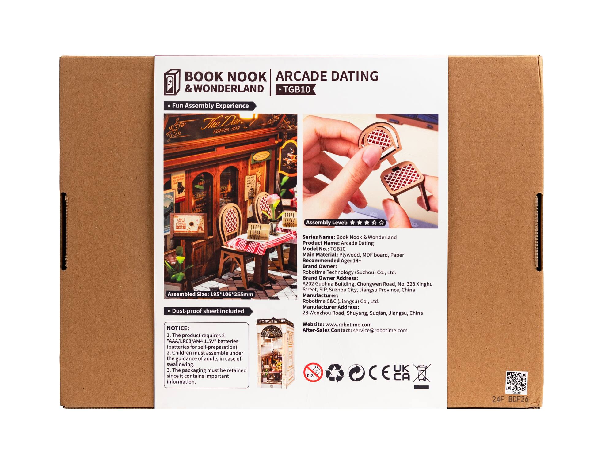 Rolife® Arcade Dating DIY Book Nook Shelf Insert Kit